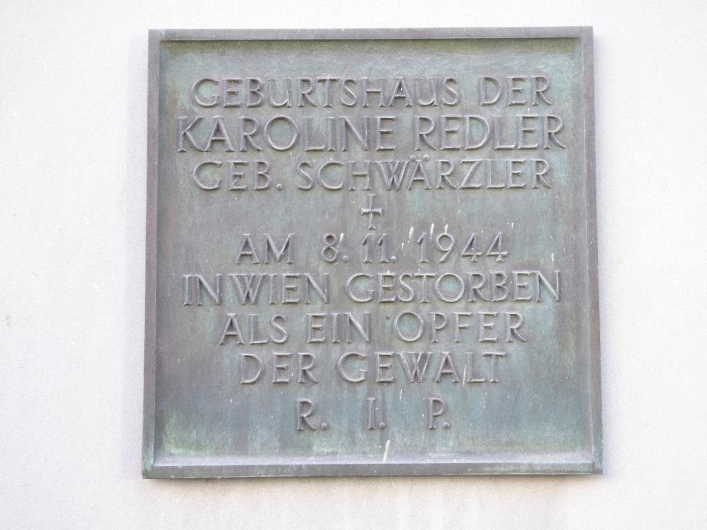 Gedenktafel am Schwärzlerhaus